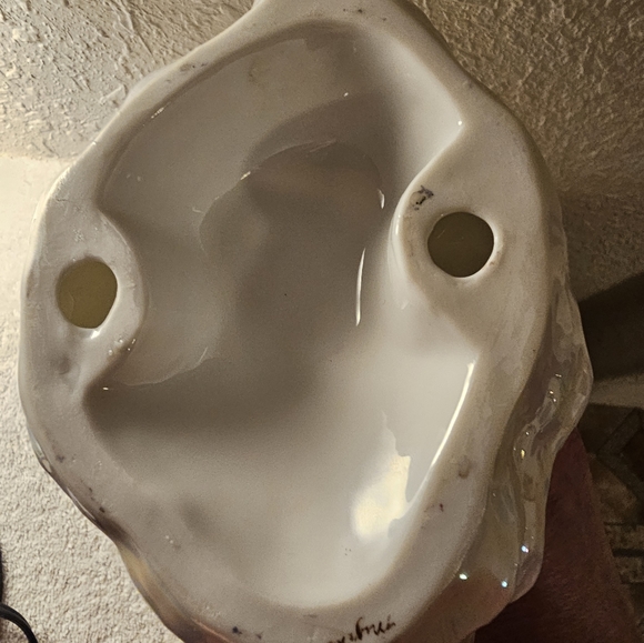 Garden Angel Statue, Porcelain Hand Painted by Myrna for the Garden or... - Picture 3 of 7